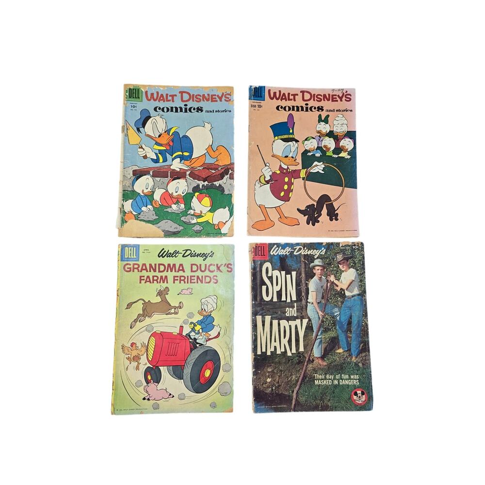 Lot of Vintage Disney Comic Books 1950s